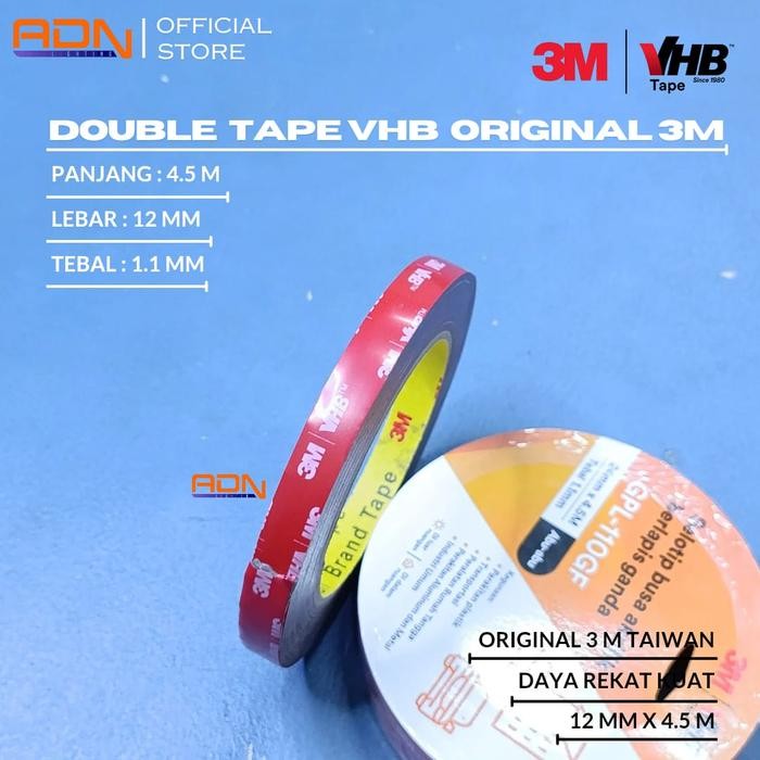 

Pilihan- 3M Vhb Double Tape Doubletape 12Mm Ori Usa 4900 Cad Jk33
