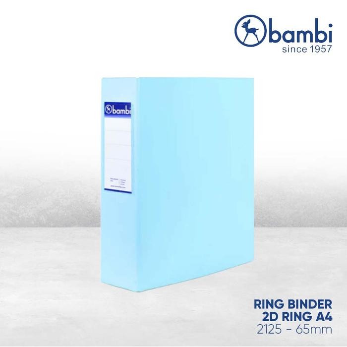 

Pilihan- Bambi Ring Binder A4 2 Ring Type D All Color Extra Jumbo Size Size 65 Mm Original