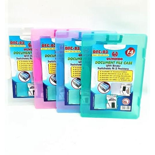 Pilihan- Map Dokumen Hard Case Folio Dfc-003 Plastik Keras Document File Case