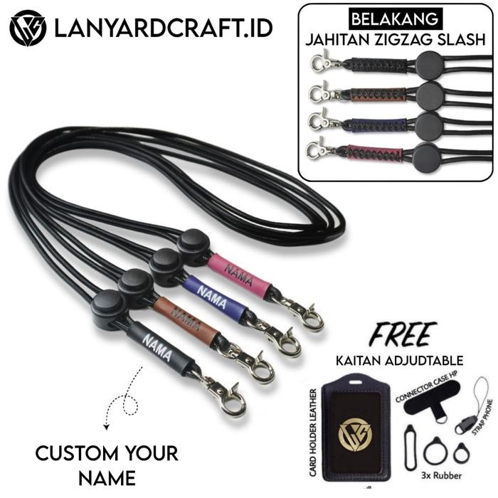 

Pilihan- Lanyard Leather Uv Custom Nama - Lanyard Kulit - Kalung Name Tag