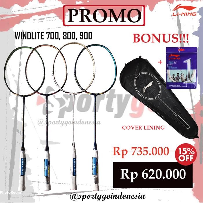 Pilihan- Raket Badminton Li Ning Wind Lite 700 , 800 , 900 / Lining Windlite