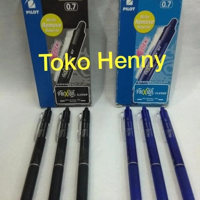 

Bisa E-Katalog! Erasable Pen Frixion Pilot Tinta 0,7 Hitam Dan Biru Stationery