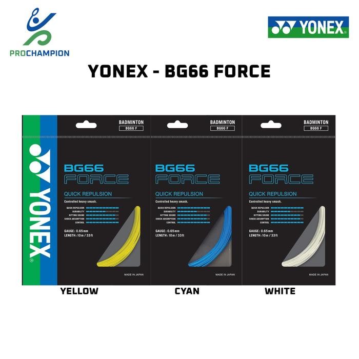 Pilihan- Senar Badminton - Yonex Bg66 Bg 66 Force - Original