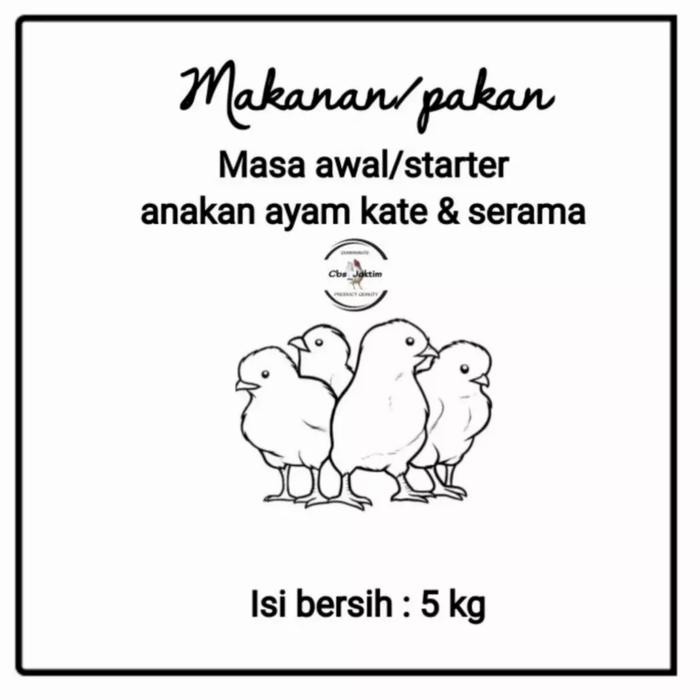 Pakan halus DOC/DOD/Anakan ayam hias/makanan semua jenis anakan ayam