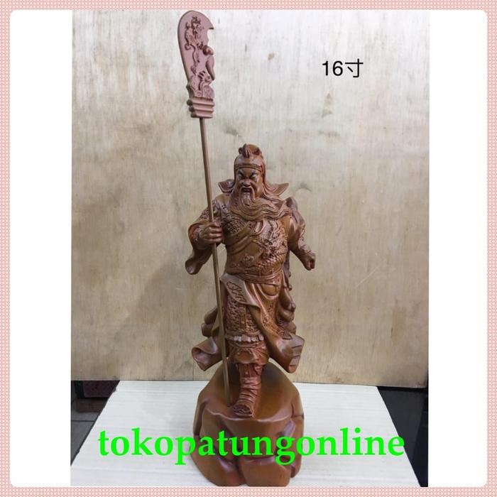 Patung Kwan Kong 16In Kayu 02