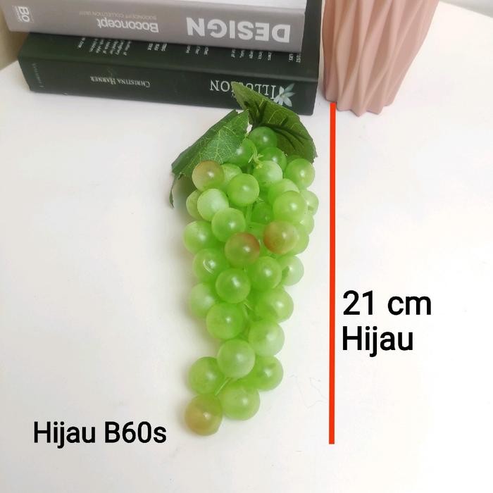 BUAH IMITASI ANGGUR HIAS ARTIFICIAL PLASTIK PALSU Hiasan (TERBAIK) (TERBARU) (TERMURAH)