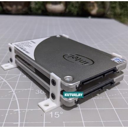 Stand SSD / HDD 2.5 4 Susun 2 Susun Mount Bracket Dudukan Rak Hardis