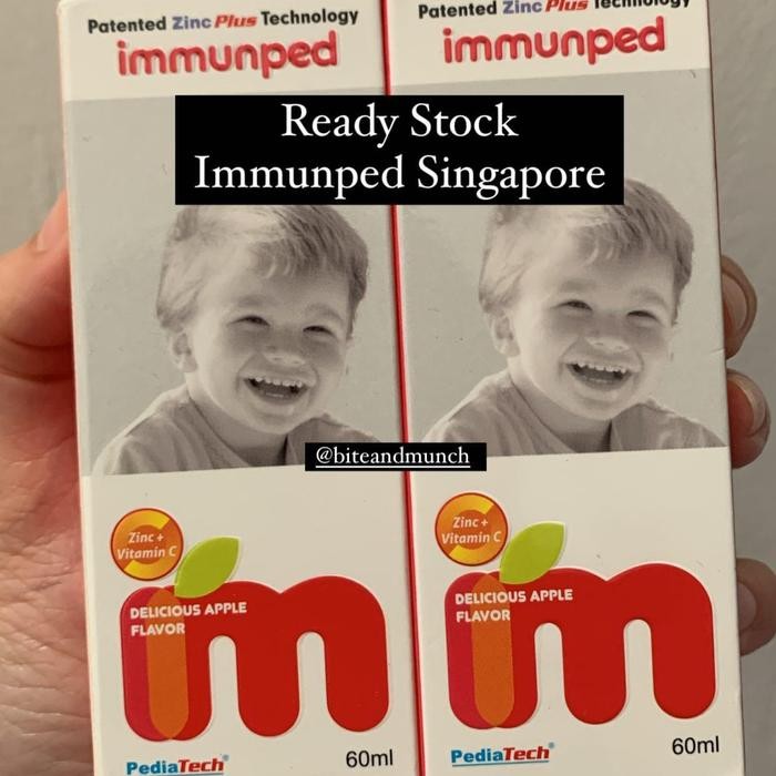 Immunped Singapore vitamin supplement anak zinc vitamin c