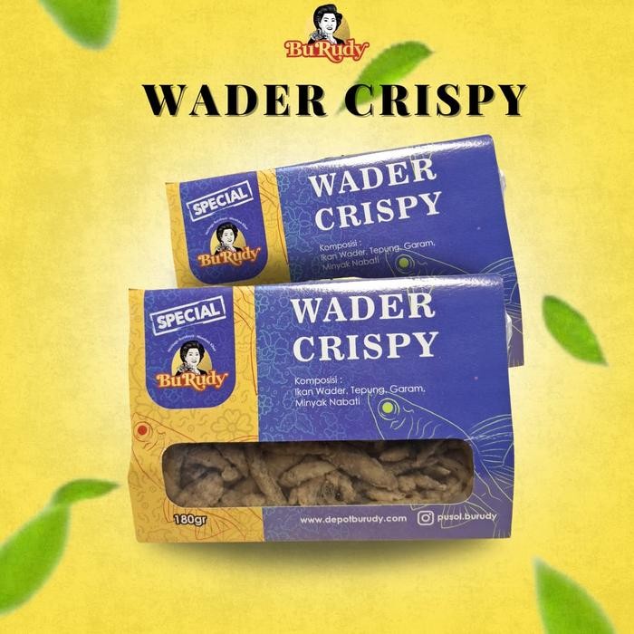 

ORIGINAL Wader Crispy Bu Rudy 180gr Khas Jawa Timur Camilan Gurih Renyah Asli Surabaya READY STOCK