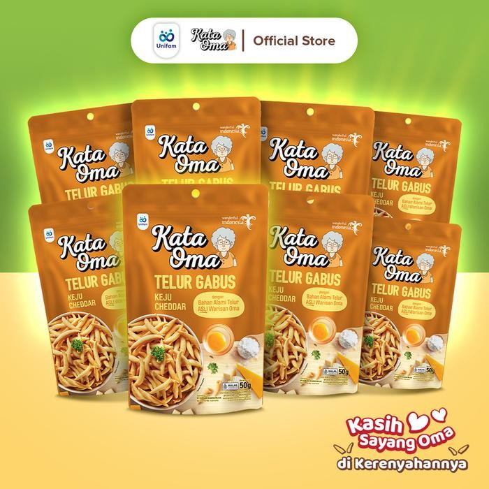 

ORIGINAL Paket Isi 8 Kata Oma Telur Gabus Rasa Keju READY STOCK