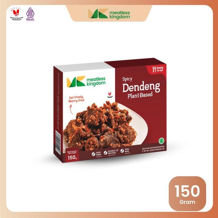 

TERLARIS Meatless Kingdom Dendeng Pedas Nabati 150gr Kaya Serat & Sumber Protein Non MSG READY STOCK
