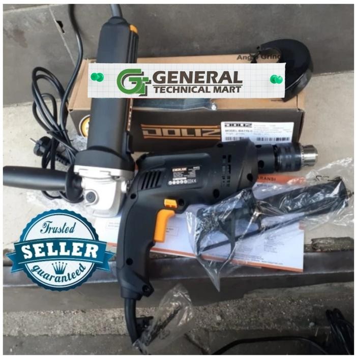 Paket Bor 13mm Doliz Gerinda 4" w/handle Doliz