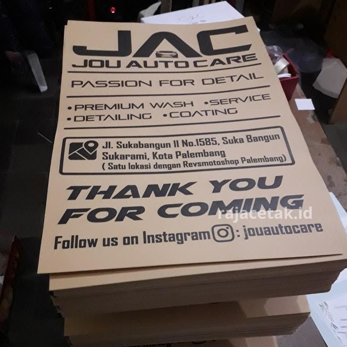 

Termurah Cetak Alas Kaki Cuci Mobil (Kertas Samson 80Gr 30Cm X 45Cm)