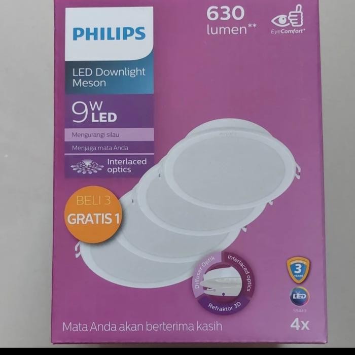 Meson led downlight 9watt philips