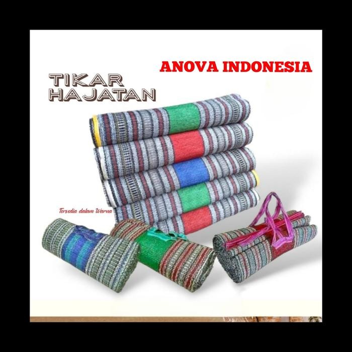 TIKAR LANTAI LIPAT JUMBO 200X180 / TIKAR HAJATAN . ANYAM PIKNIK .