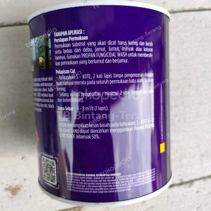 Stonekote Merah Bata Gloss 3354 Cat Batu Bata 1 Kg