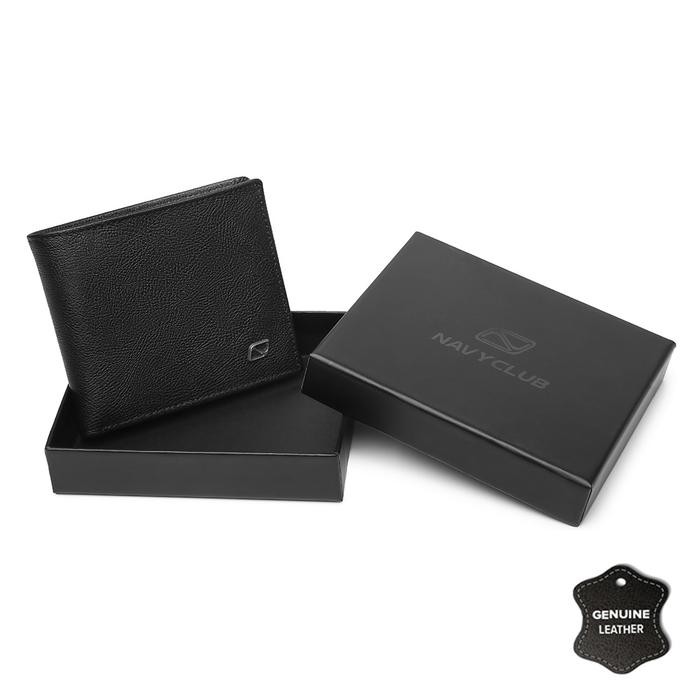 Eiger Wallets - Calvert Dompet Pria Lipat Dompet Kulit Asli - Free Box Hitam Id Kartu Uang