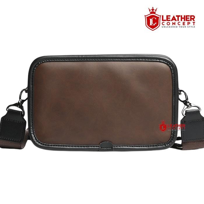 Eiger Wallets - Ibizzacoklat Tas Selempang Pria Kulit Tas Cowok Kulit Tas Jalan Pria