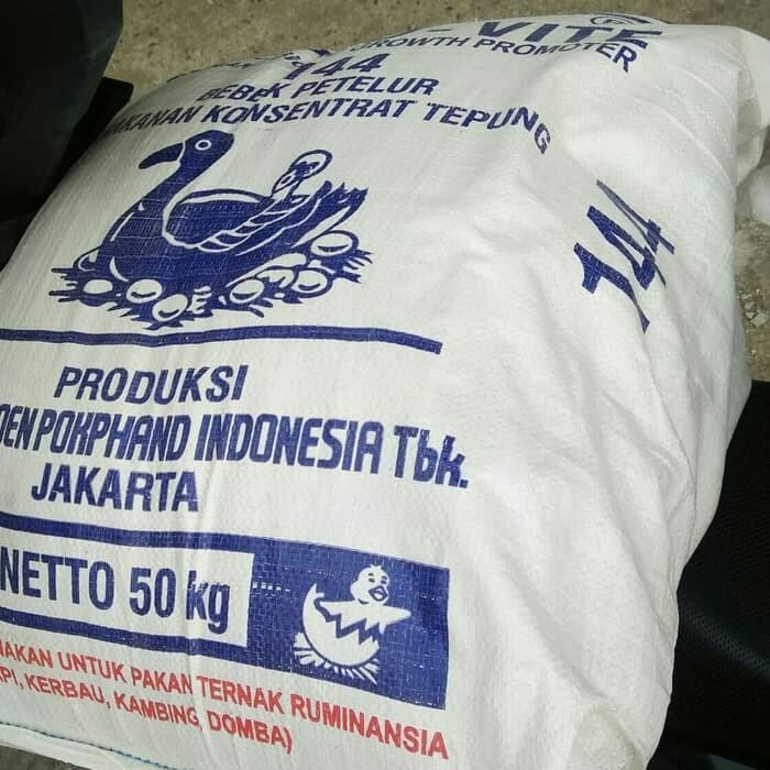 BARU- PAKAN BEBEK PETELUR KONSENTRAT CP 144 CHAROEN POKPHAND 50KG PUR TELUR