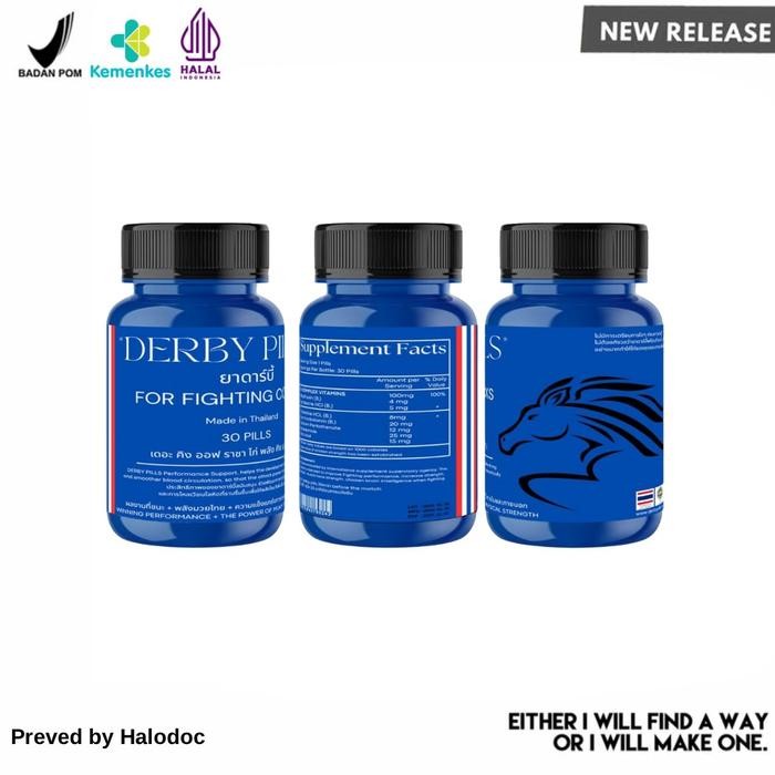 Derby Pills Obat Ayam Tarung - 1 Botol Derby