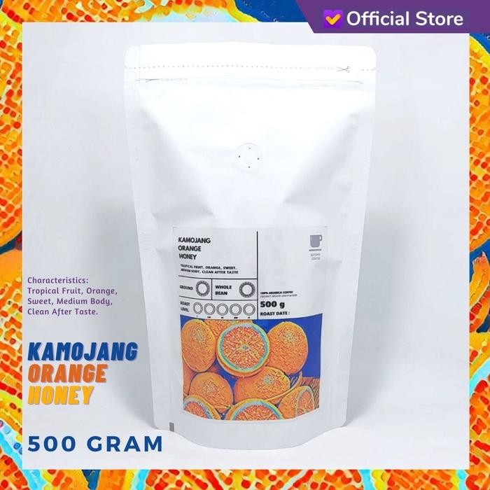 

Pilihan- Kopi Arabika Kamojang Orange Honey 500 Gram Sutoyo Coffee