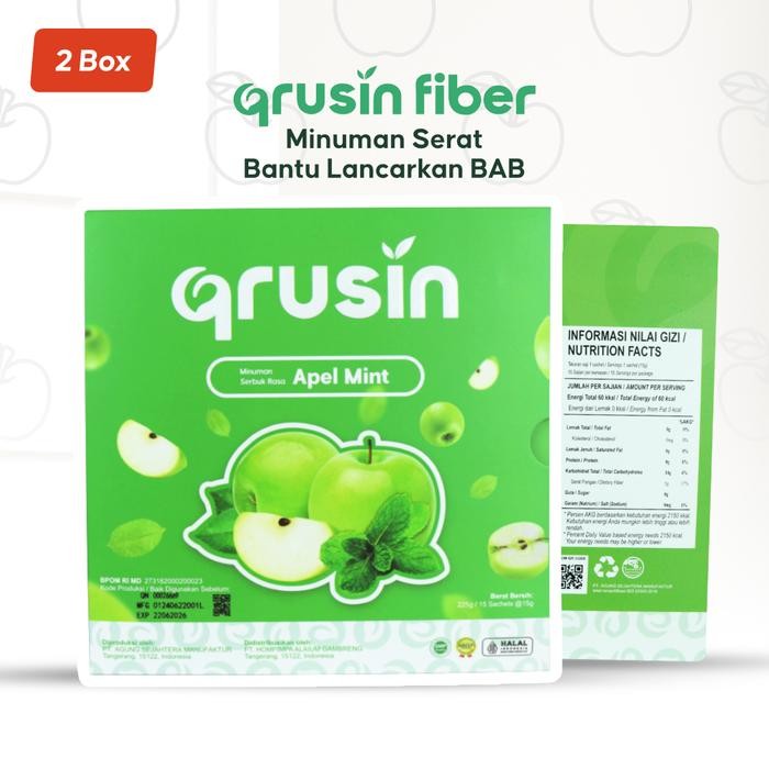 

Pilihan- Qrusin Fiber Drink (2 Box) - Minuman Serat Kaya Nutrisi