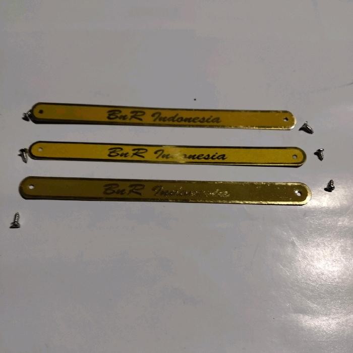 Plat bnr indonesia sangkar kotak murai lb anis tiga piece plus sekrup original