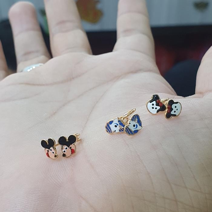 Anting Toge Karakter Lucu Emas
