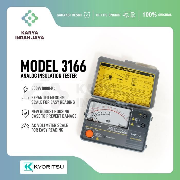 TERSEDIA ANALOG INSULATION TESTER KYORITSU 3166