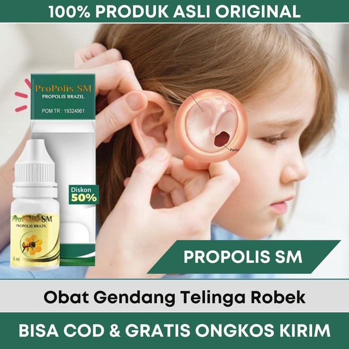 Pilihan- Propolis Sm Herbal Tetes Gendang Telinga Robek Bolong Pecah Sobek Sakit Telinga Kuping