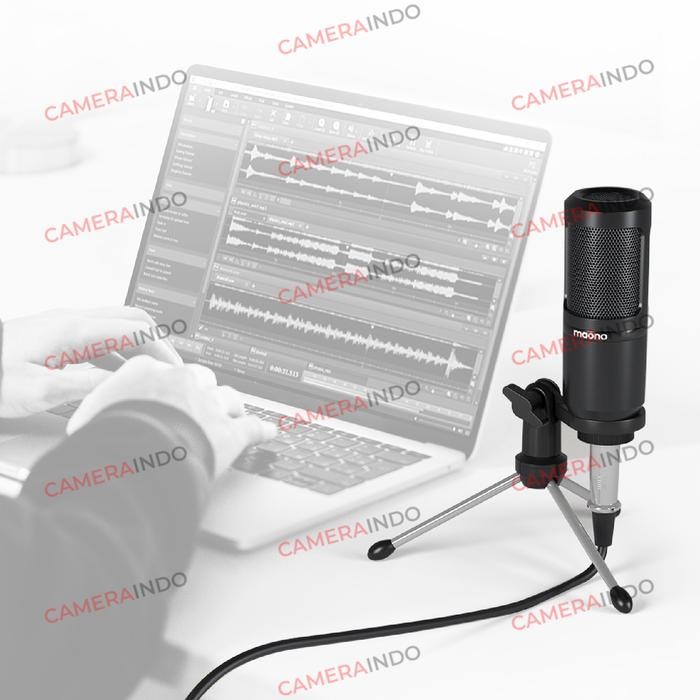 Pilihan- Mic Maono Au-Pm360Tr Condenser Xlr Plus Stand Kit Recording Mic