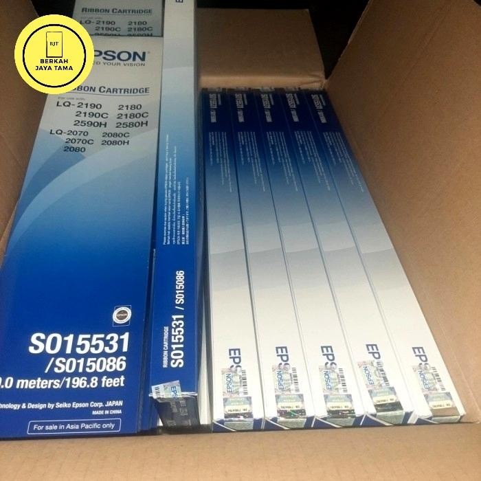 

Pita Epson Ribbon Pack Lq2190 S010074 Asli 60Mtr Untuk Lq2190C 2590H 2180 2180C 2580H Garansi