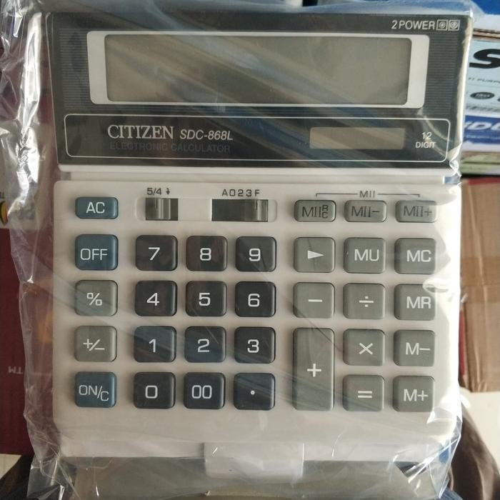 

Citizen Kalkulator Sdc-868L 12 Digit Dengan Fungsi Mark Up Calculation 2 Sets Memory & 2 Power Alat