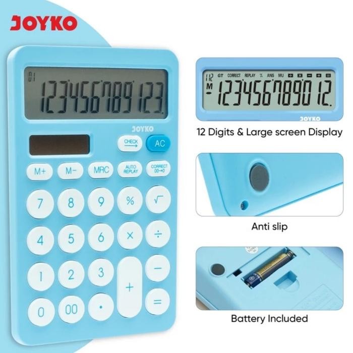 

Jual Rugi! Calculator/ Kalkulator Joyko 12 Digit Cc-640Co