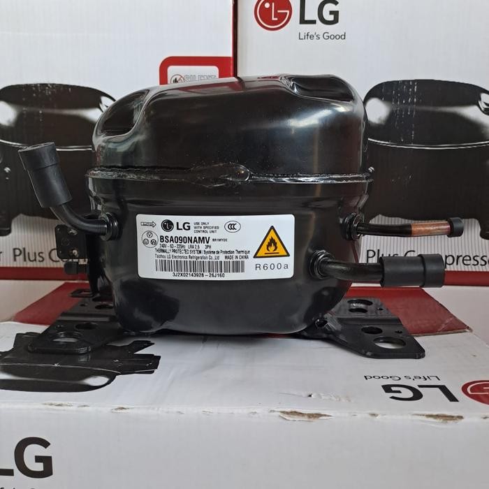 KOMPRESOR KULKAS LG INVERTER 2 PINTU R600A BSA090NAMV