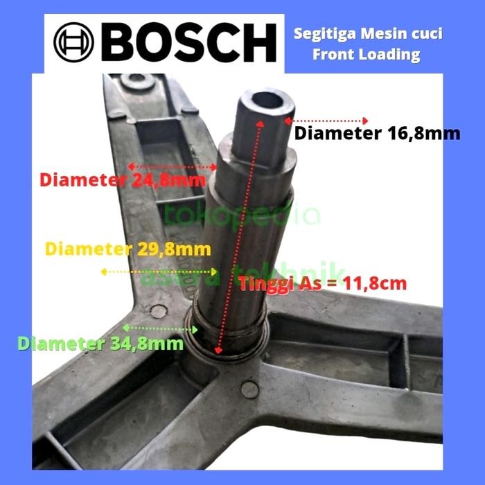 SEGITIGA SPIDER MESIN CUCI FRONT LOADING BOSCH