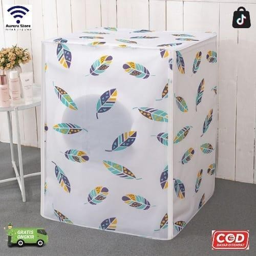 Pilihan- [Buka Depan] Cover Mesin Cuci 8-10Kg Bahan Peva 1 Tabung Motif Lucu Dapat Digunakan