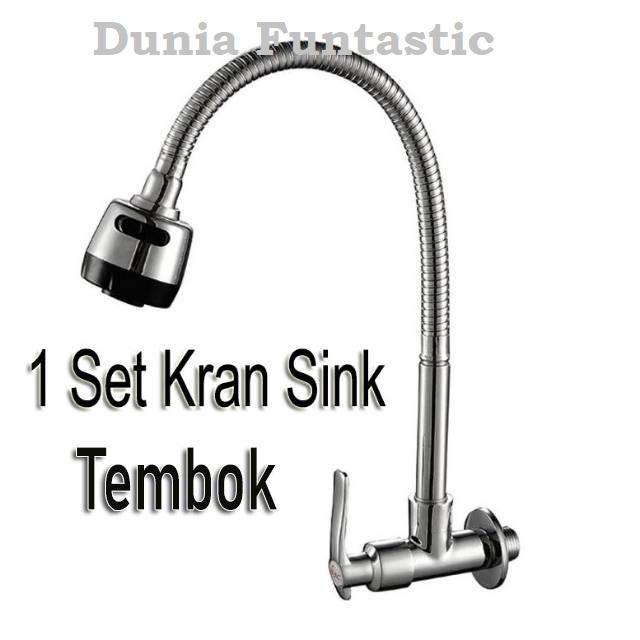 Kran Cuci Piring Flexibel / Kran Sink Tembok Flexibel MAVIS