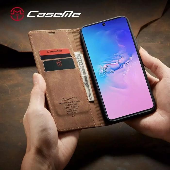 FLIP Samsung Galaxy A51 ORIGINAL COVER SOFT CASE KULIT Slot Kartu