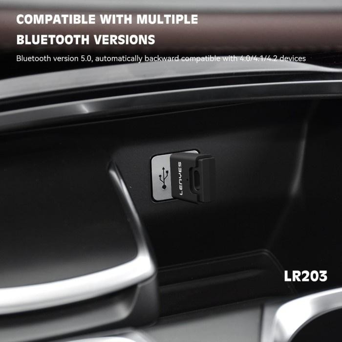 Lenyes LR202 LR203 Bluetooth Receiver USB Wireless Adapter Car Speaker