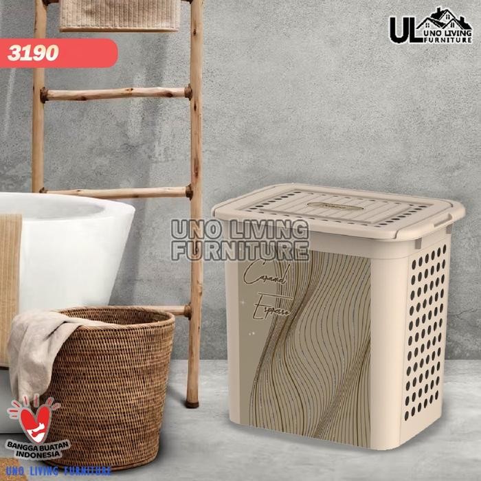 Ikea Livien - Keranjang Baju Kotor Laundry Basket Jumbo Naiba 3190 Keranjang Baju