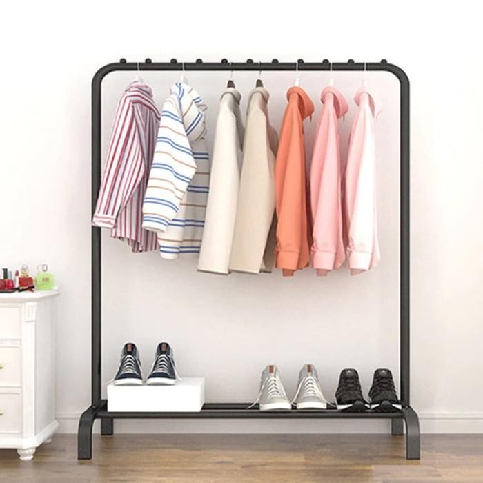 Ikea Livien - Lx110 Rak Besi Serbaguna Gawang Pakaian Baju Topi Sepatu Hanger - Blc