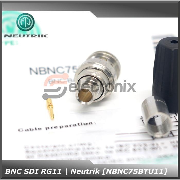 KONEKTOR BNC SDI RG6 NEUTRIK [NBNC75BTU11]