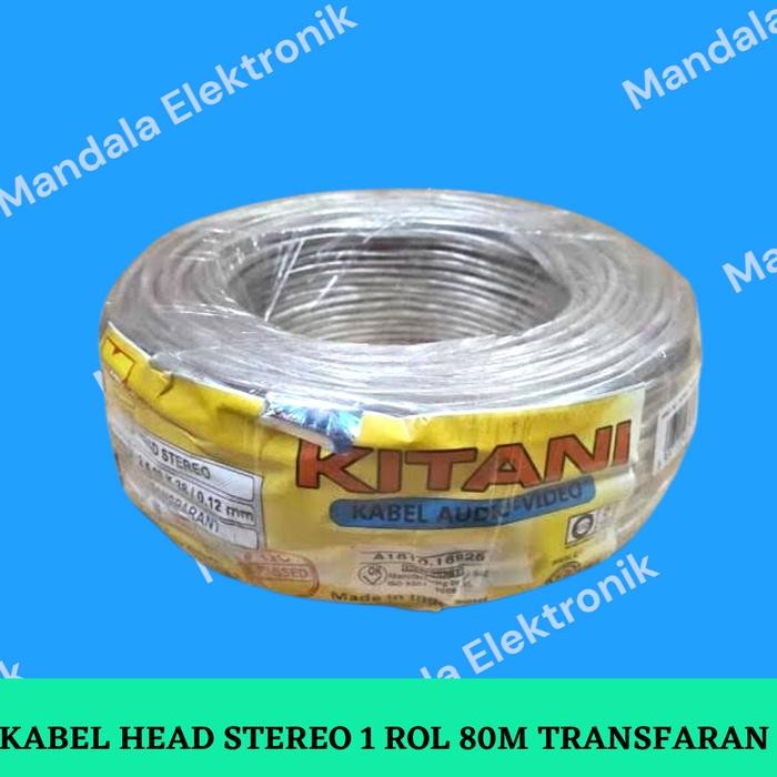 KABEL HEAD STEREO - KABEL AUDIO ABSERM ISI 3 KECIL 1ROLL