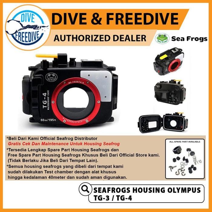SEAFROGS TG3 TG4 UNDERWATER HOUSING CAMERA OLYMPUS TG-4 TG-3 SEA FROGS