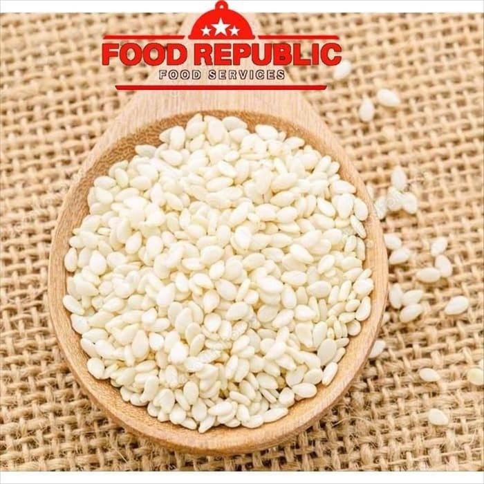 

Terbaru Wijen Putih Import 1Kg White Sesame Seed Mentah Halal Repack