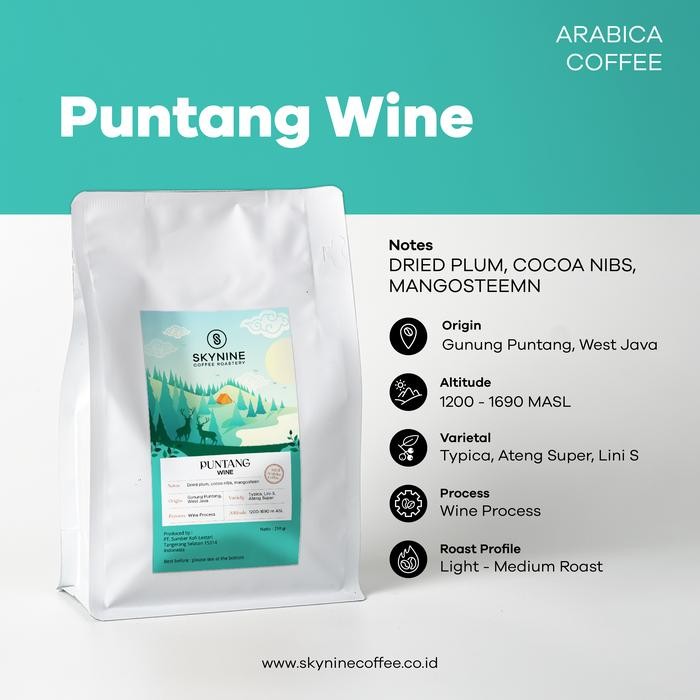 KOPI ARABIKA PUNTANG WINE ROAST BEANS