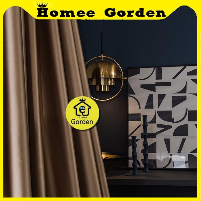 GORDEN POLOS MINIMALIS BLACKOUT DIMUNT WARNA COKLAT UNGU