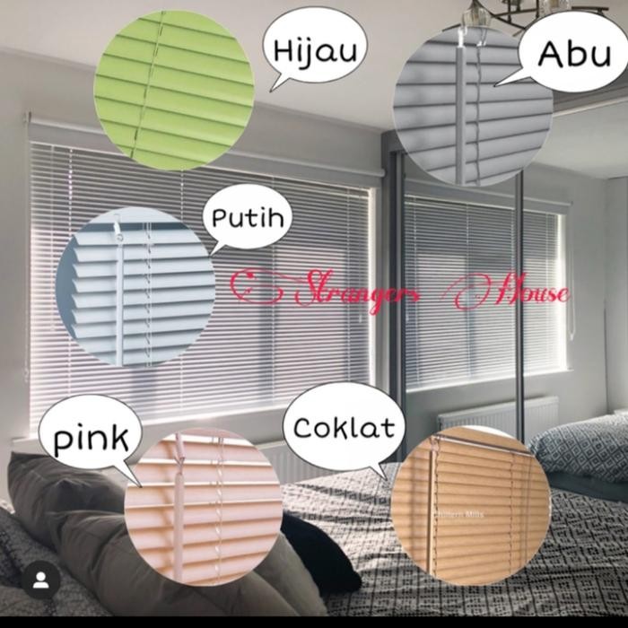 TIRAI GULUNG GORDEN PVC BLIND UKURAN 120 X 220