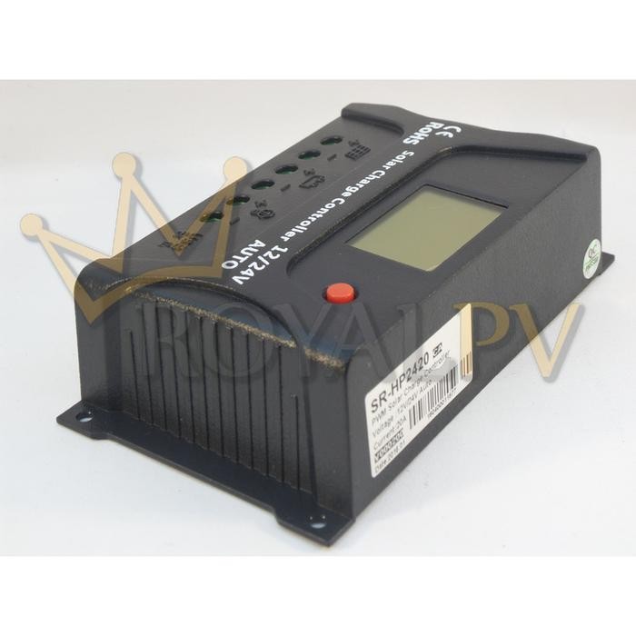 SOLAR CHARGE CONTROLLER PWM SRNE 20A 12V 24V AUTO SOLAR CHARGE